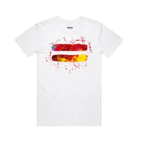 '=' Splatter T-Shirt White