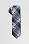 52in Adult Tie Plaid 76 Blue/White Clear Blue