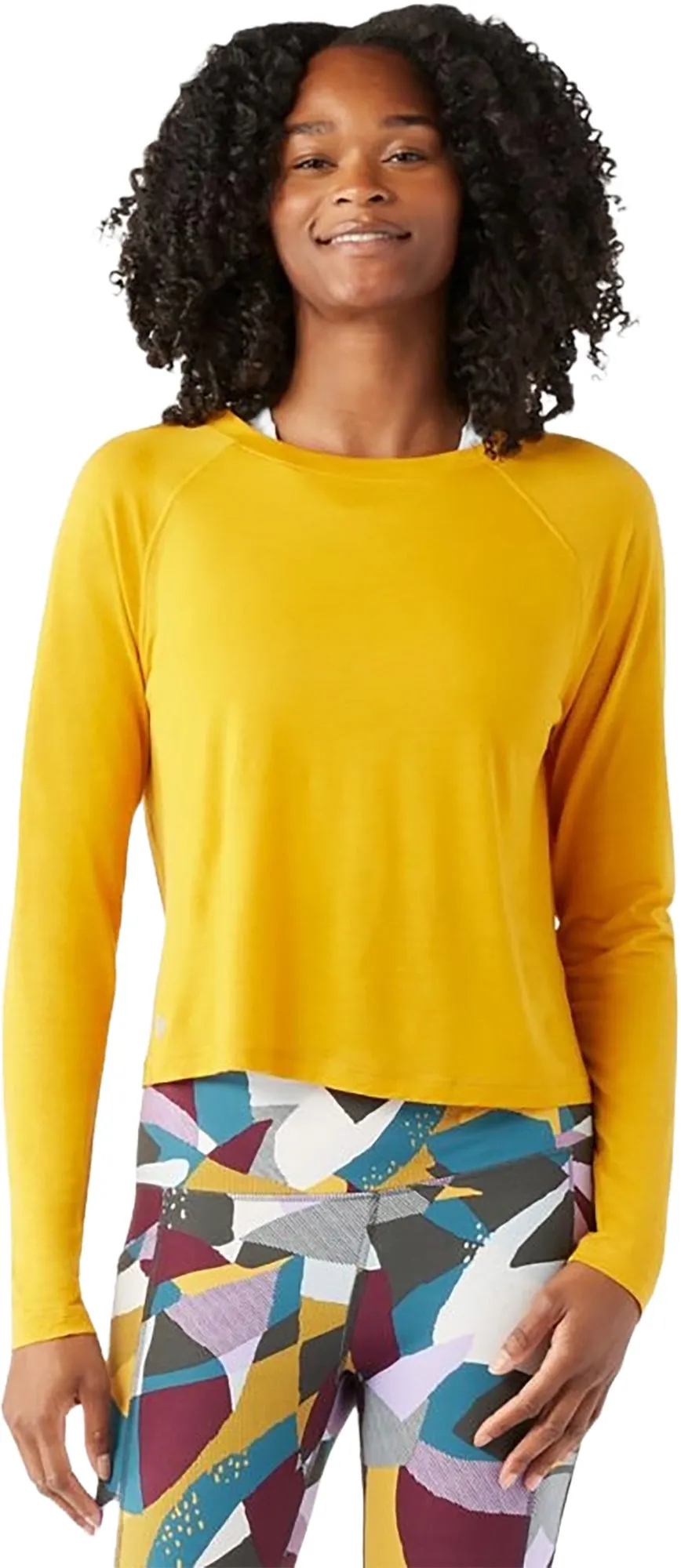Active Crop Long Sleeve Tee - Women's|-|T-shirt court à manches longues Active - Femme
