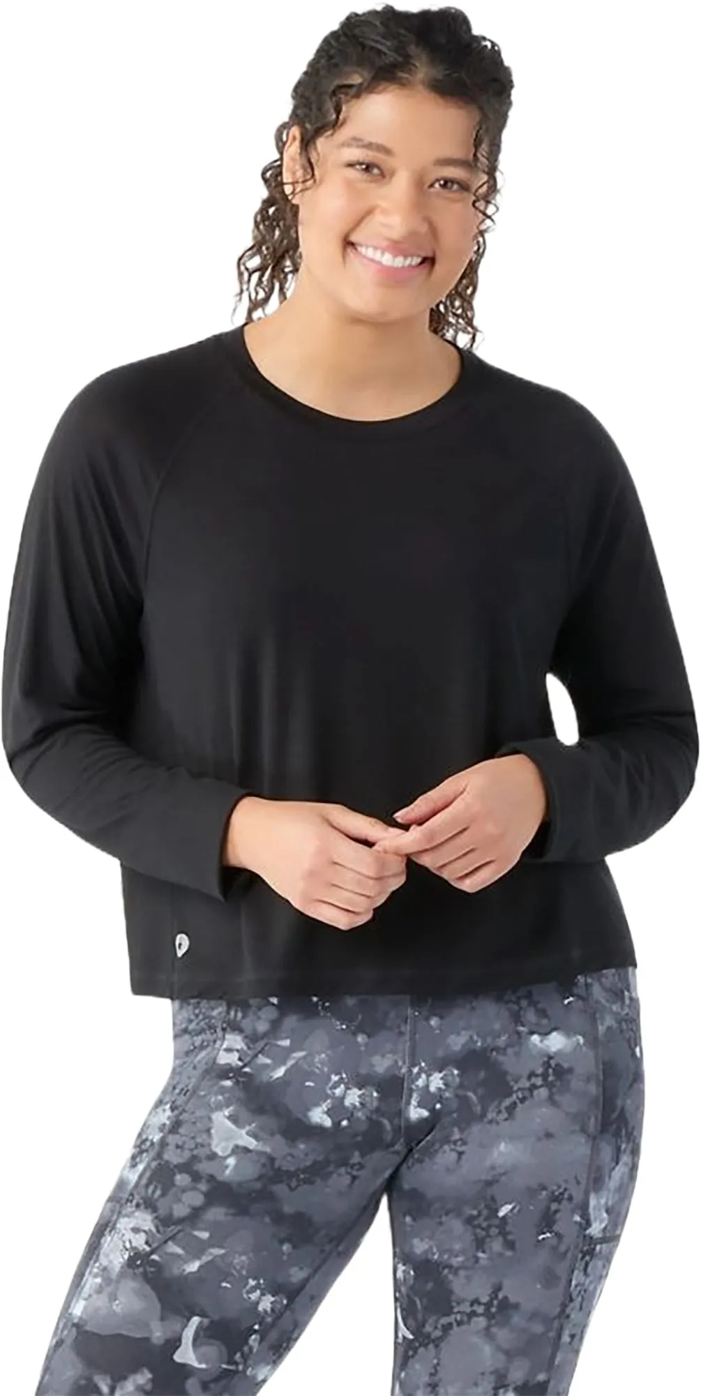 Active Crop Long Sleeve Tee - Women's|-|T-shirt court à manches longues Active - Femme