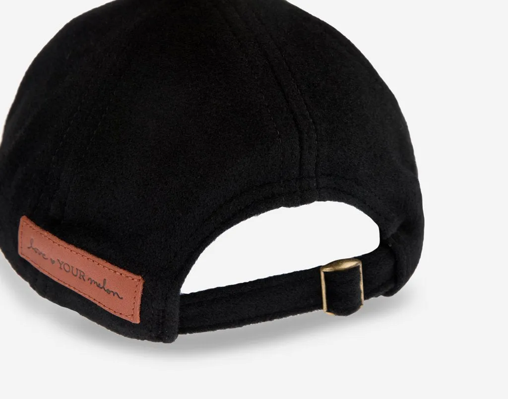 Adult Black Cashmere Cap
