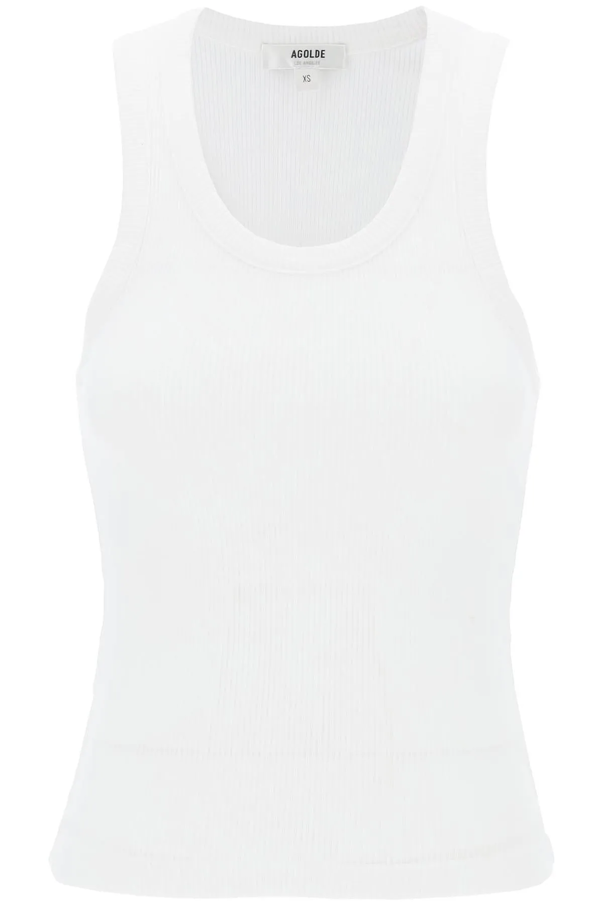AGOLDE poppy ribbed tank top