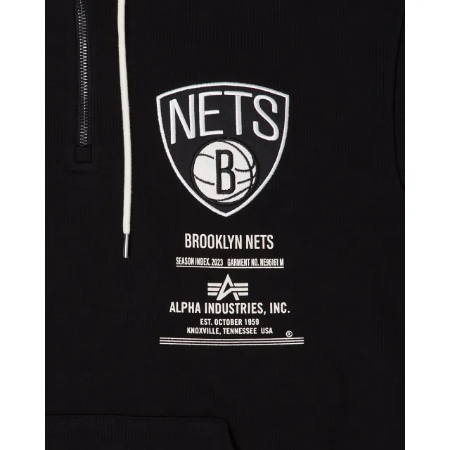 Alpha Industries X Brooklyn Nets Zipper Hoodie