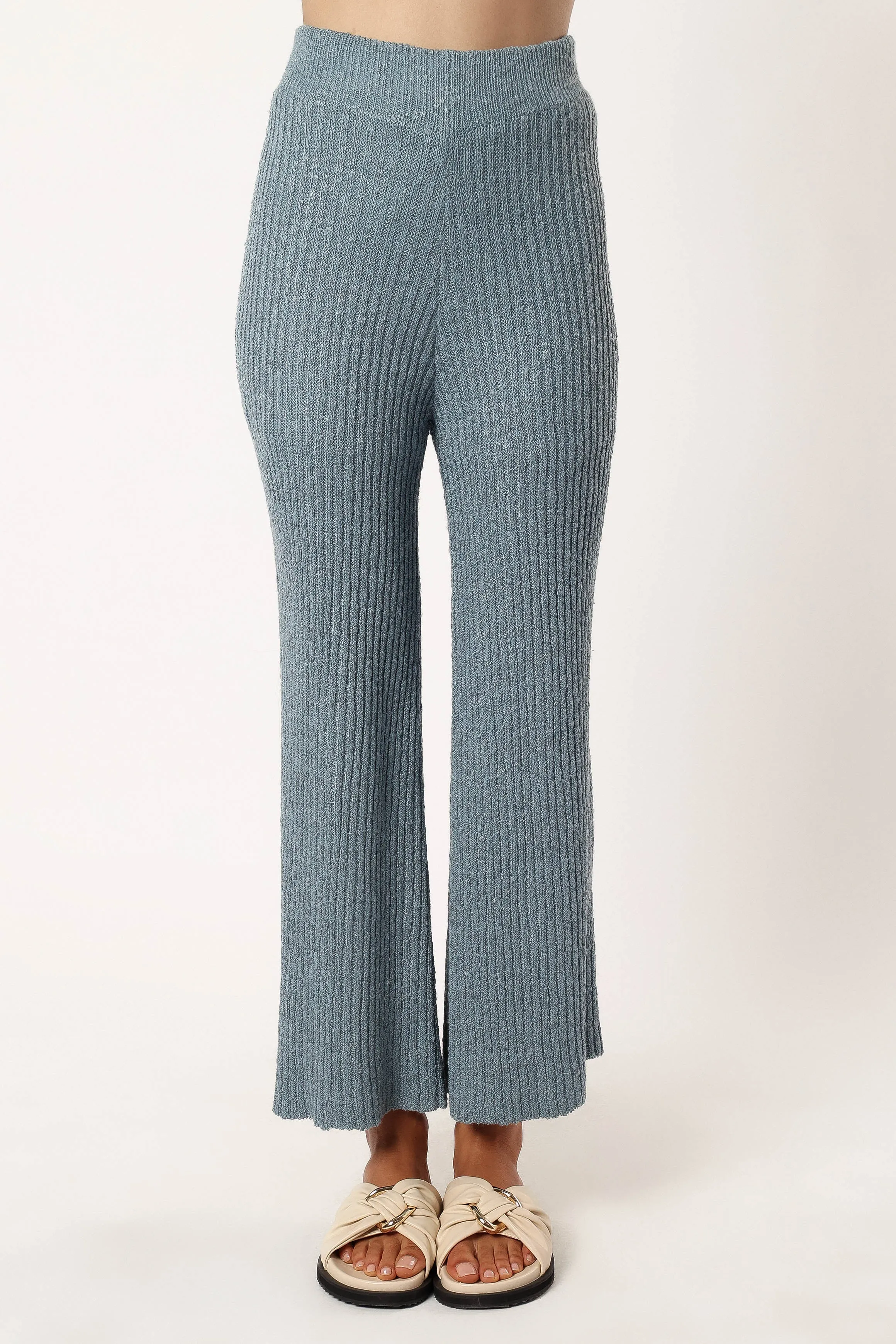 Anna Knitted Set - Dusty Blue