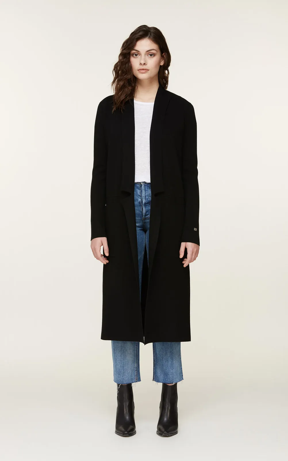 Annabella-N Long Knit Coatigan - Women's|-|Manteau cardigan long en tricot Annabella-N - Femme