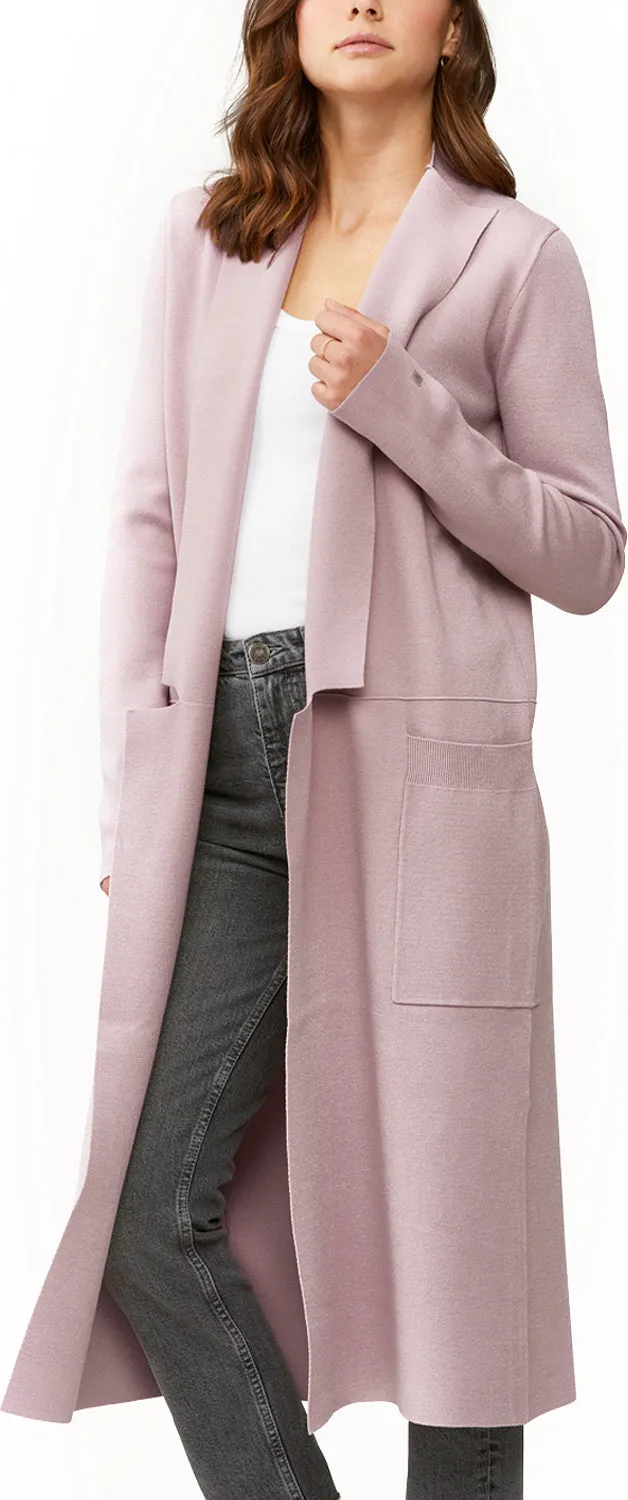 Annabella-N Long Knit Coatigan - Women's|-|Manteau cardigan long en tricot Annabella-N - Femme
