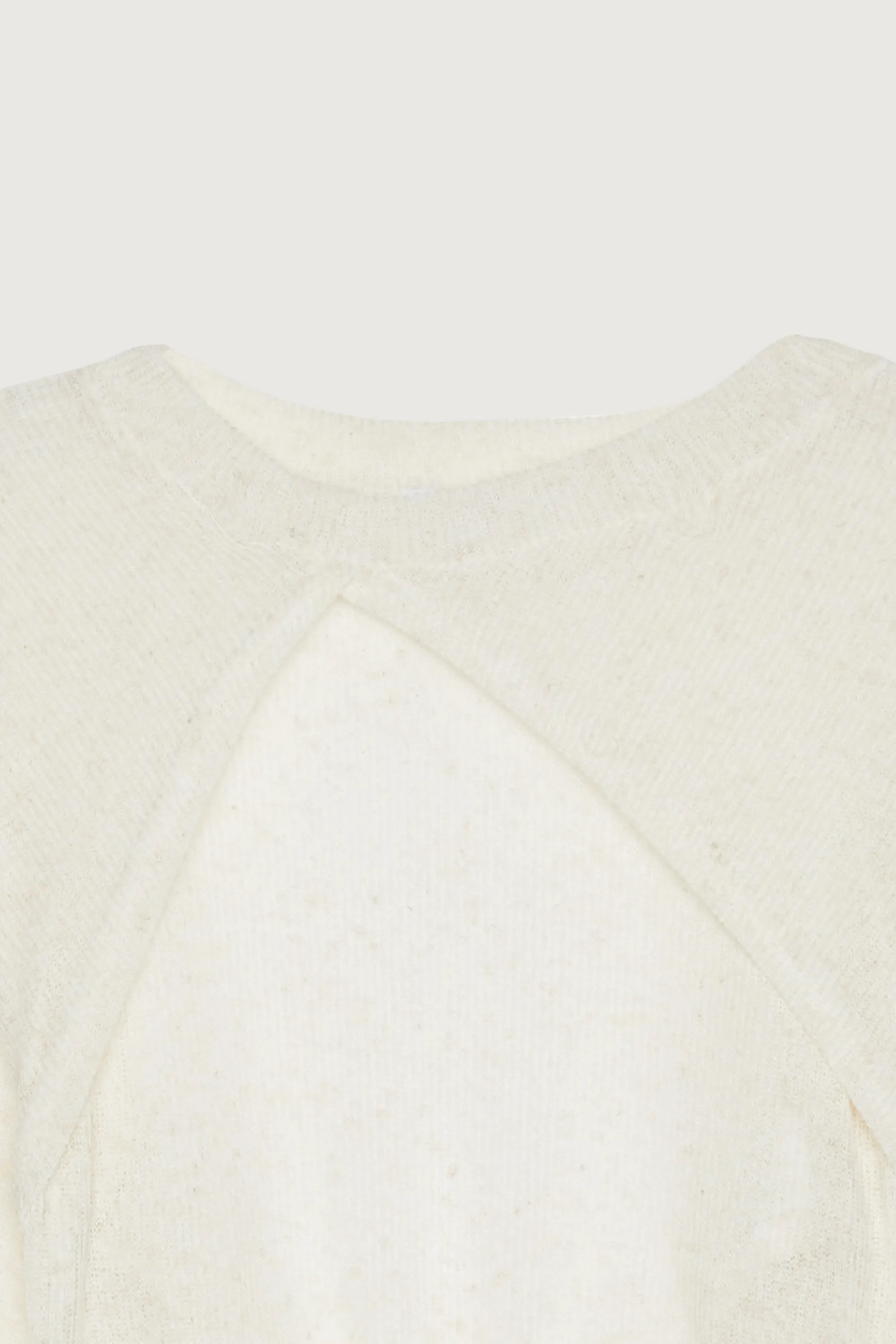 ASYMMETRICAL FRONT OPEN KNIT TOP
