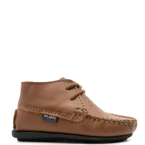 Atlanta Mocassin Luggage Smiley Baby Bootie