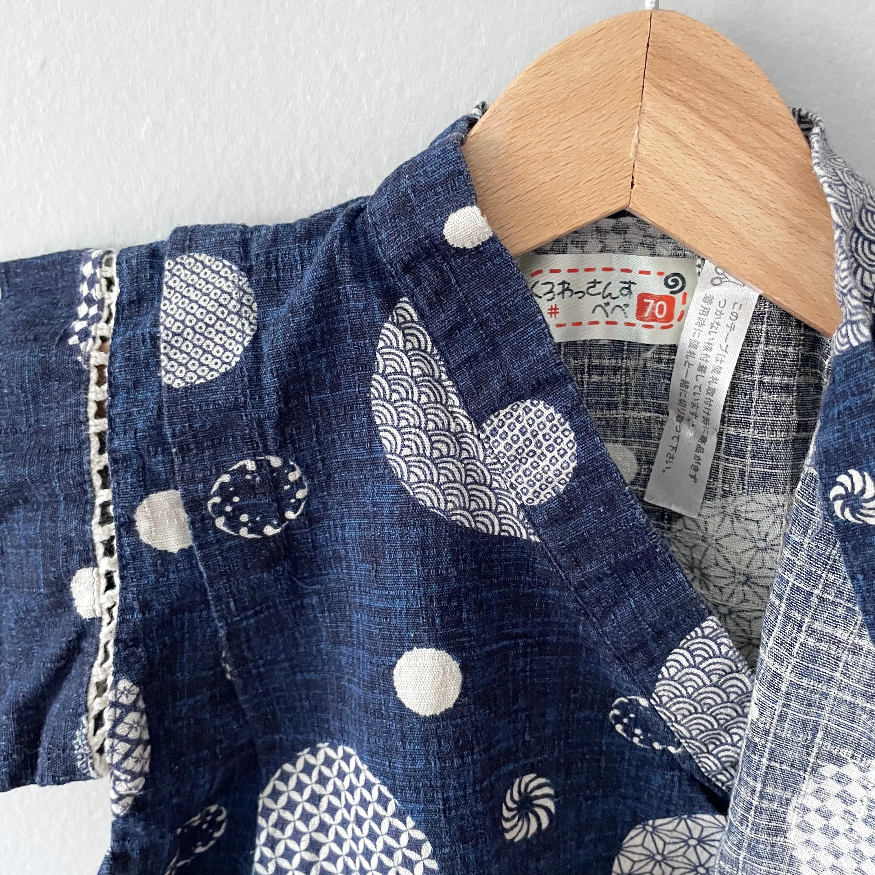 Bebe / Japanese kimono romper / 3-6M