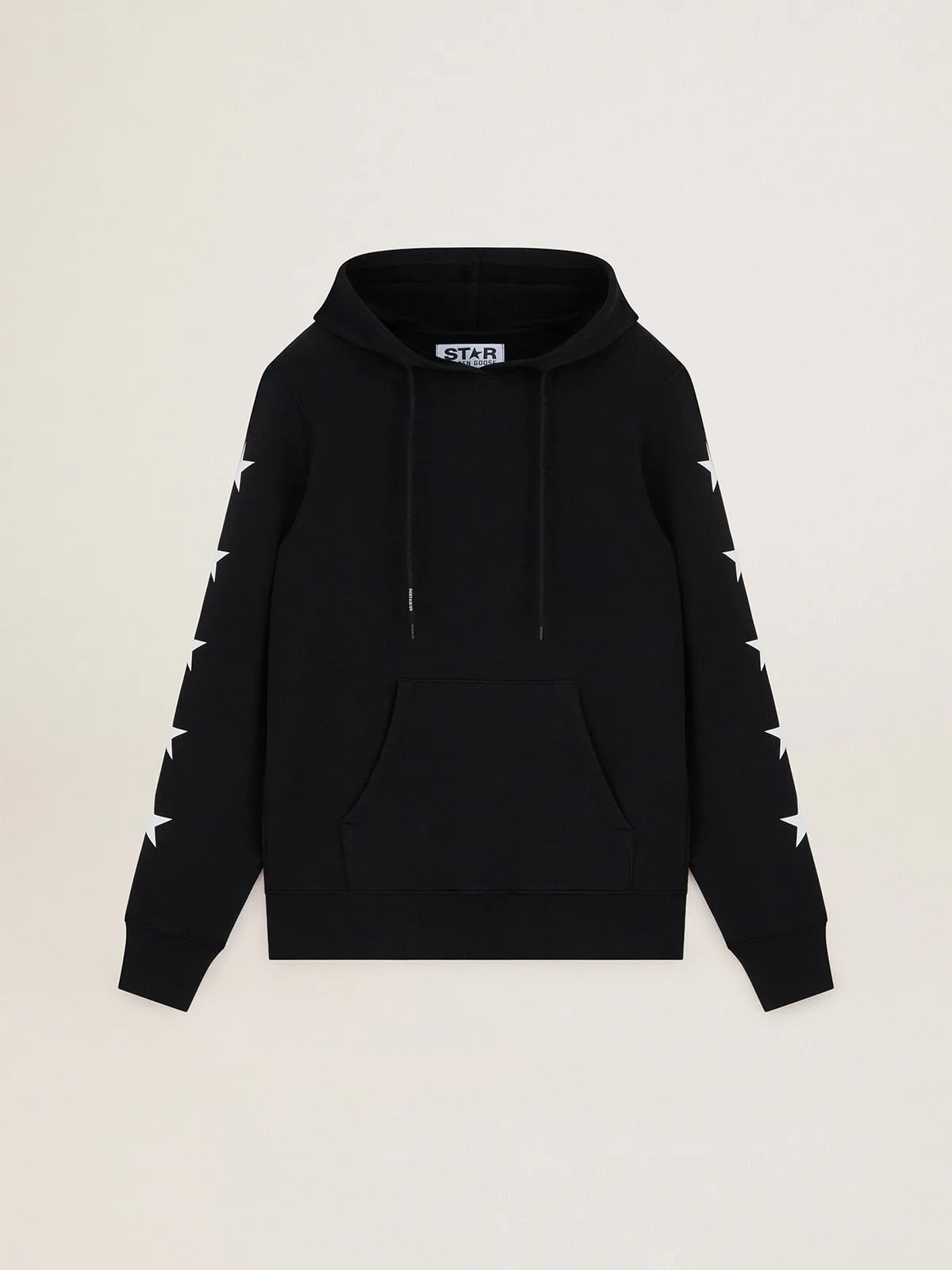 Black Alighiero Star Collection sweatshirt with contrasting white stars