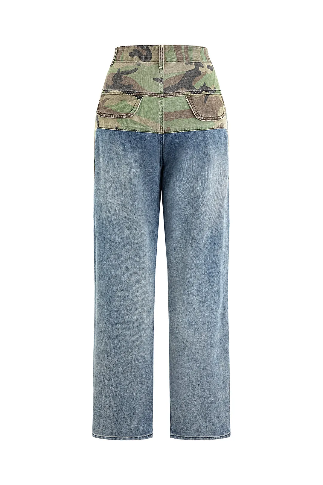 Camo Patchwork Jeans
