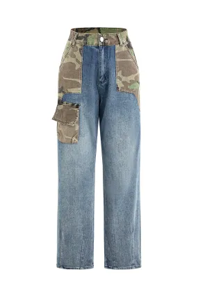 Camo Patchwork Jeans
