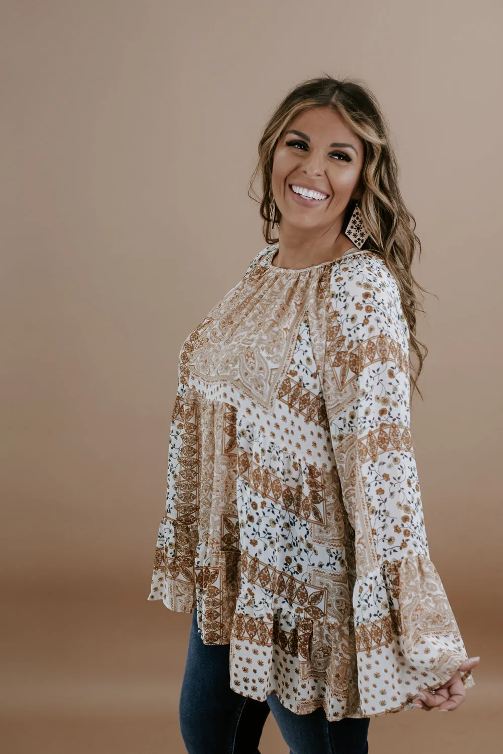Can't Say No Chiffon Blouse, Mustard