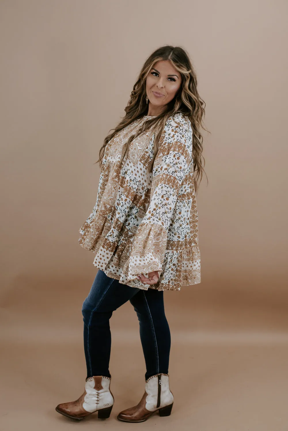 Can't Say No Chiffon Blouse, Mustard