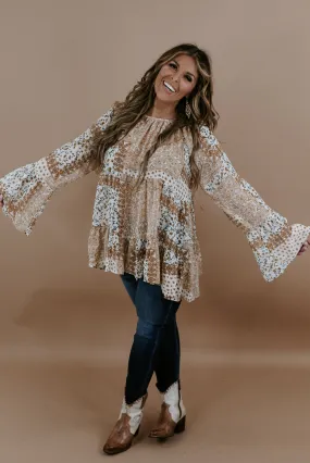 Can't Say No Chiffon Blouse, Mustard