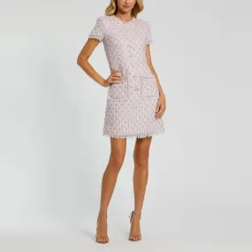 Cap Sleeve Floral Button Detail Shift Dress