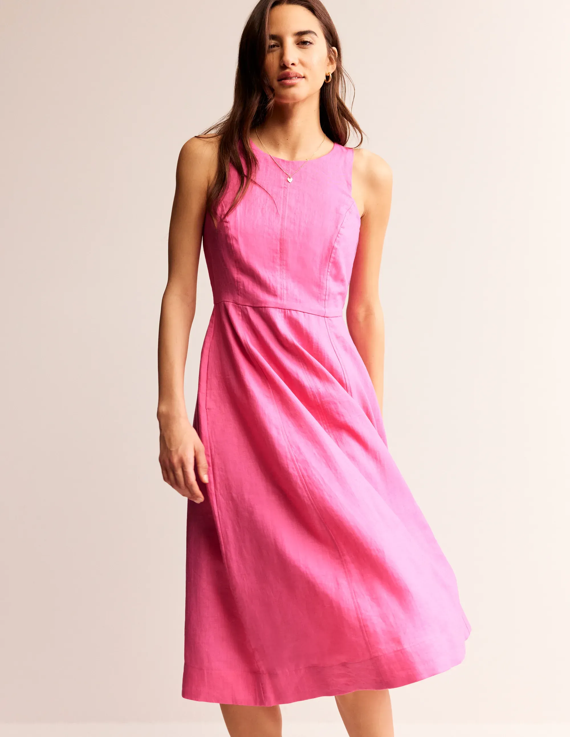Carla Linen Midi Dress