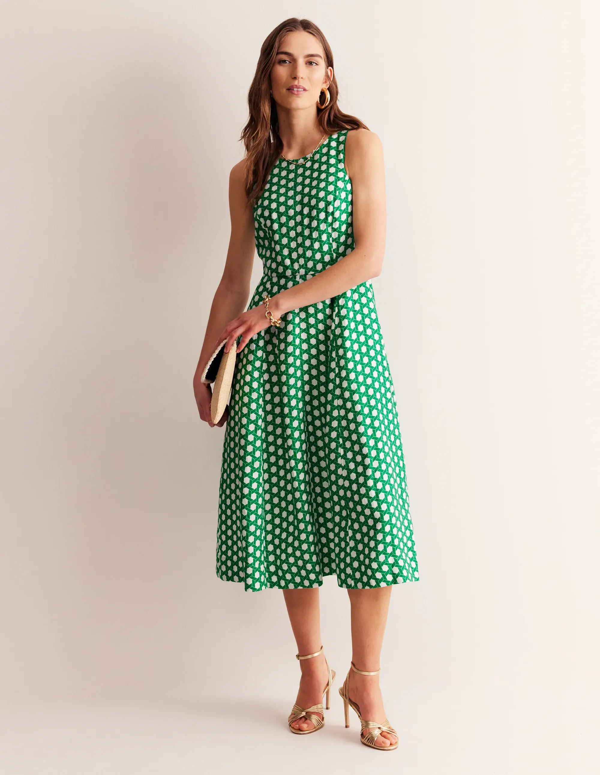 Carla Linen Midi Dress