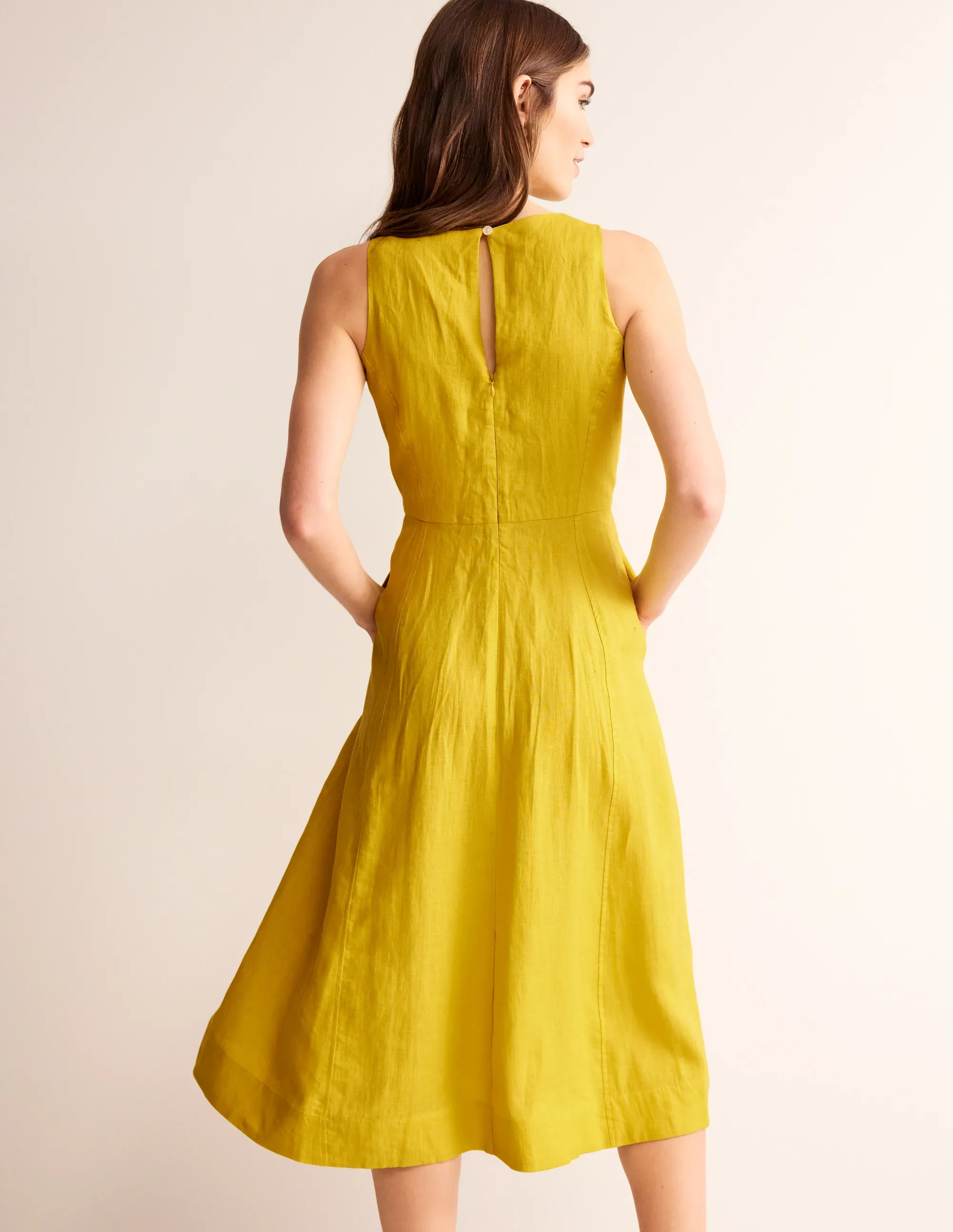 Carla Linen Midi Dress