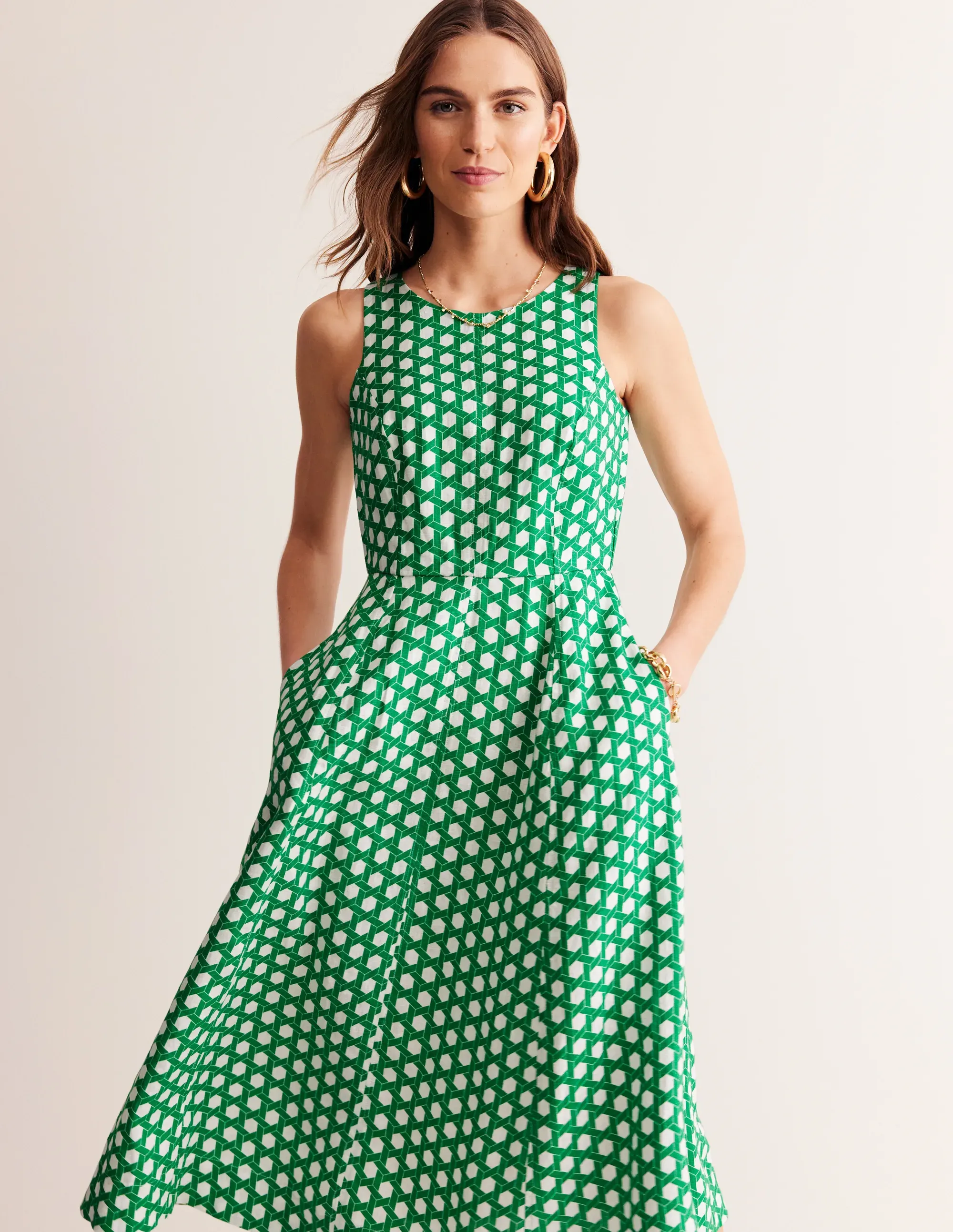 Carla Linen Midi Dress