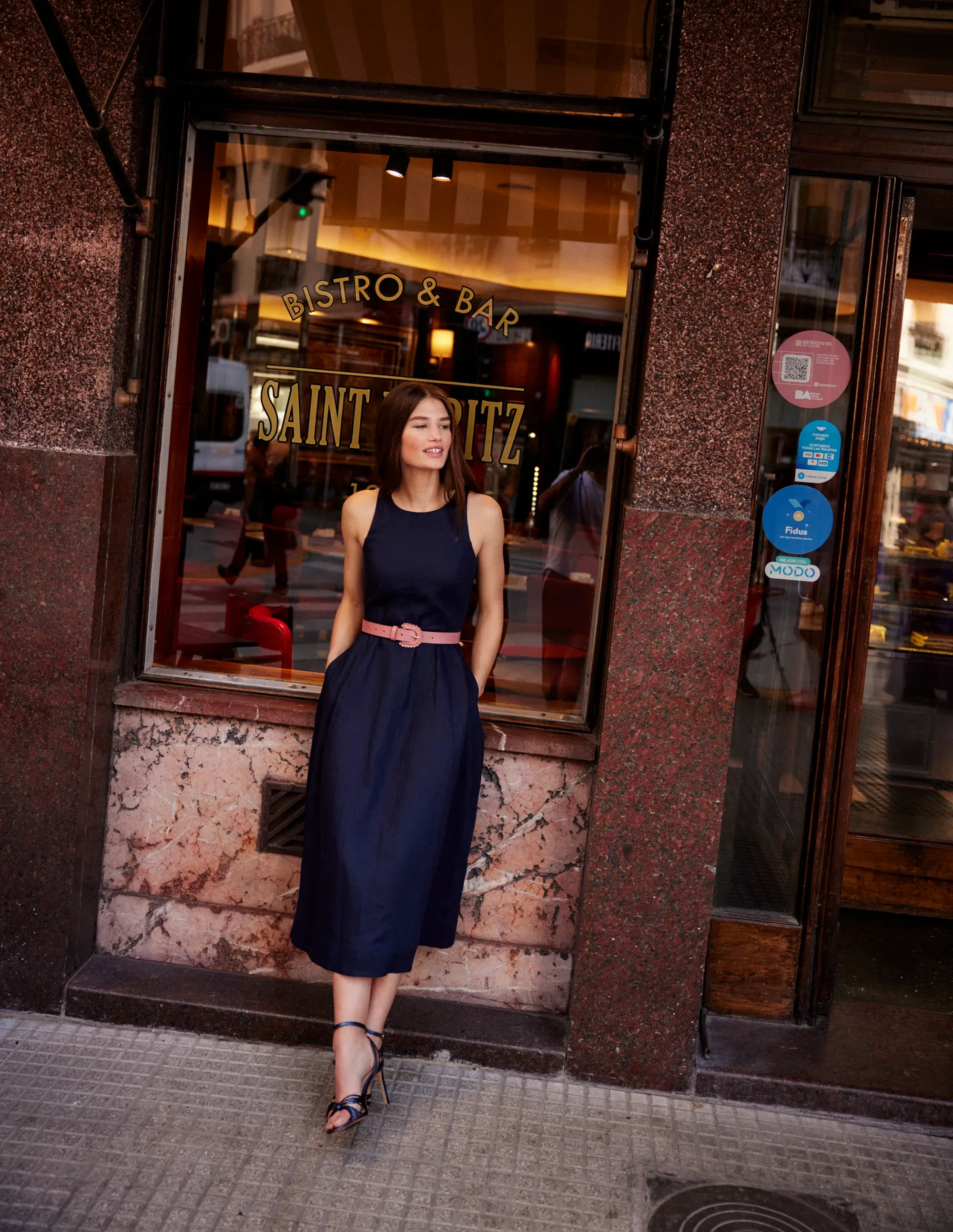 Carla Linen Midi Dress