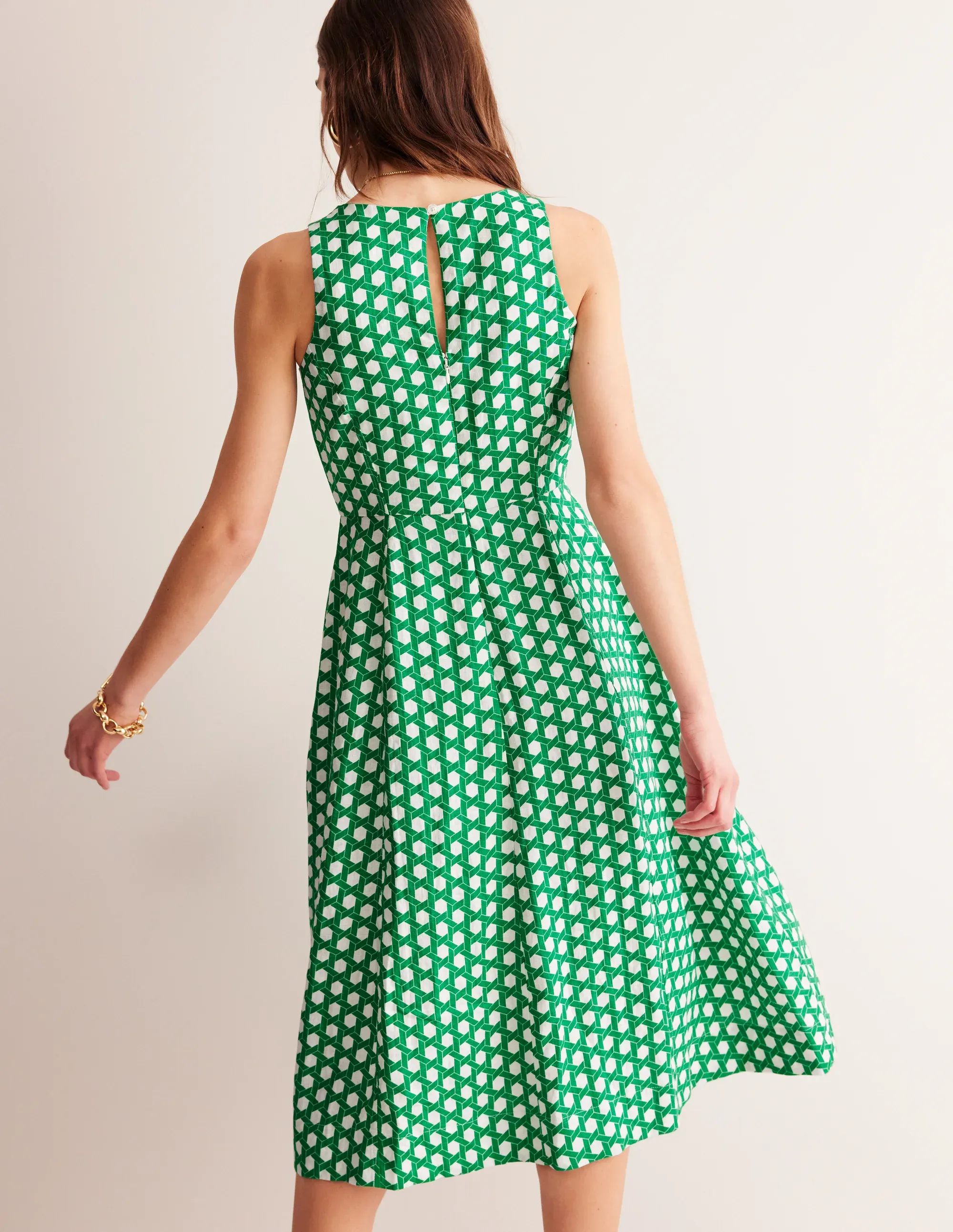 Carla Linen Midi Dress