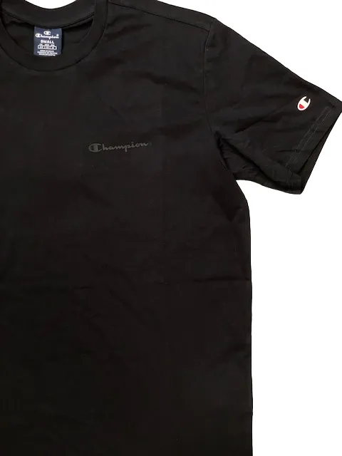 Champion T-shirt manica corta da uomo Legacy Americans Classic Small Logo 218539 KK002 NBK nero