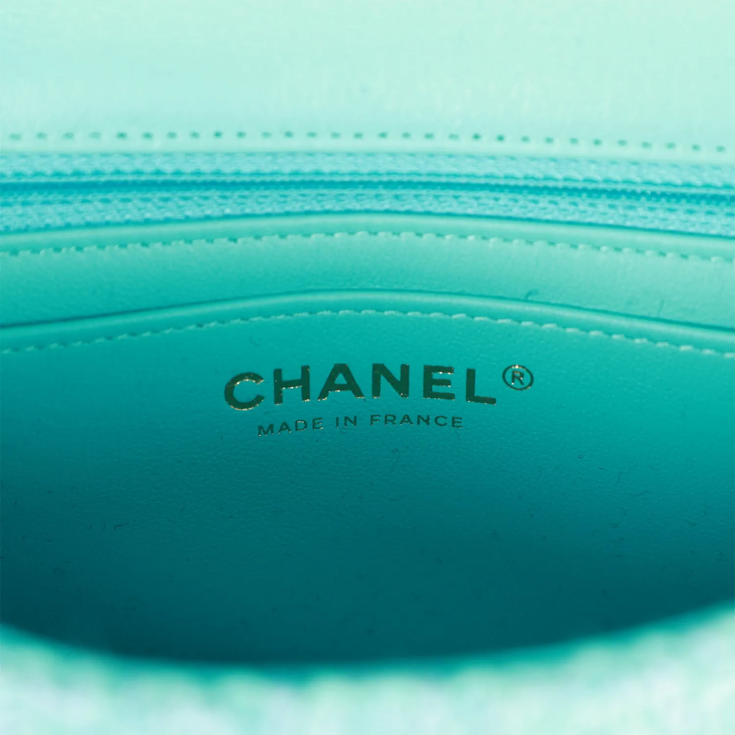 Chanel Mini Rectangular Flap Bag Blue Tweed Light Gold Hardware