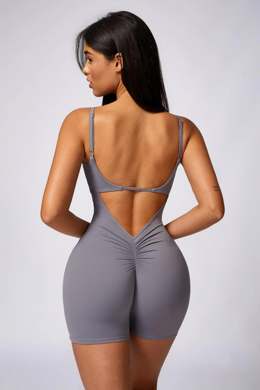 Claire Romper - Gray (FINAL SALE)