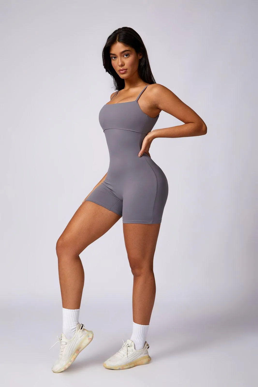 Claire Romper - Gray (FINAL SALE)