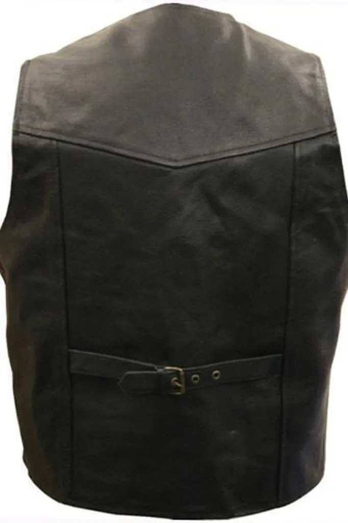 Classic Leather Biker Vest