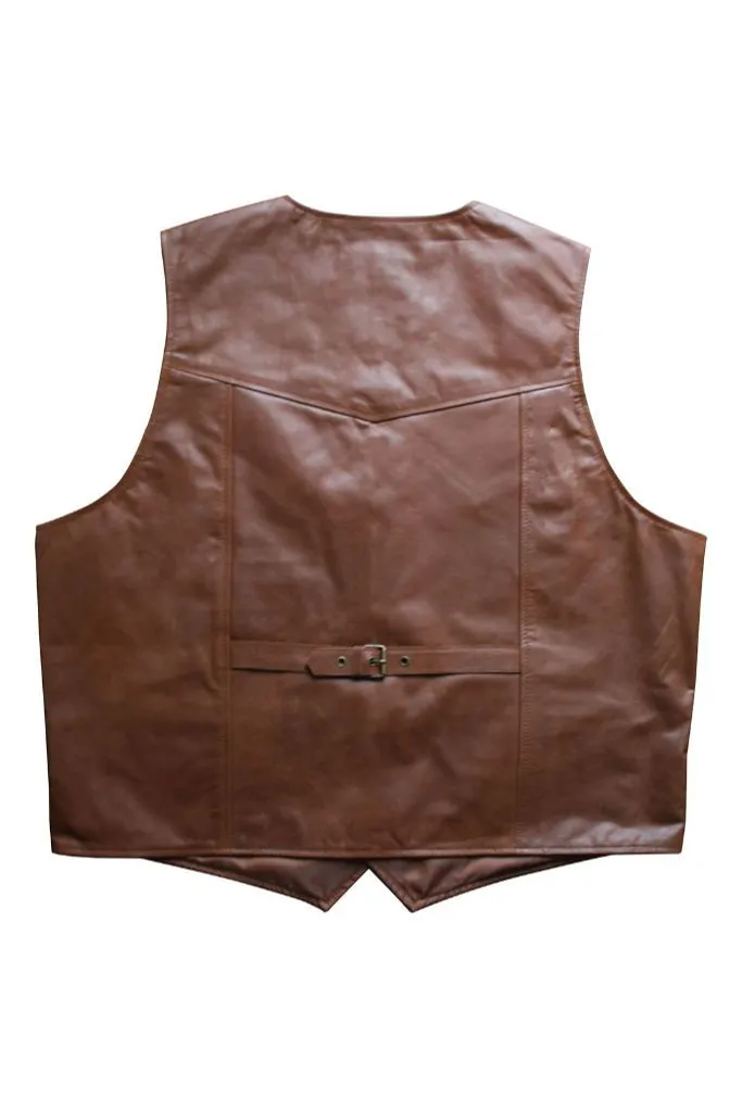 Classic Leather Biker Vest