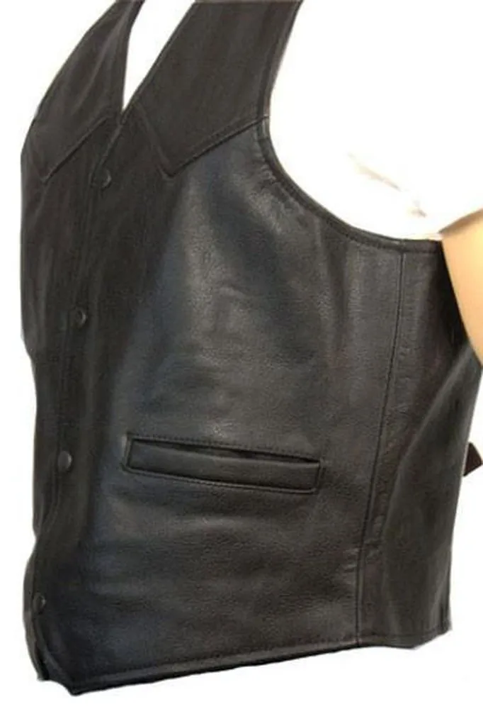 Classic Leather Biker Vest