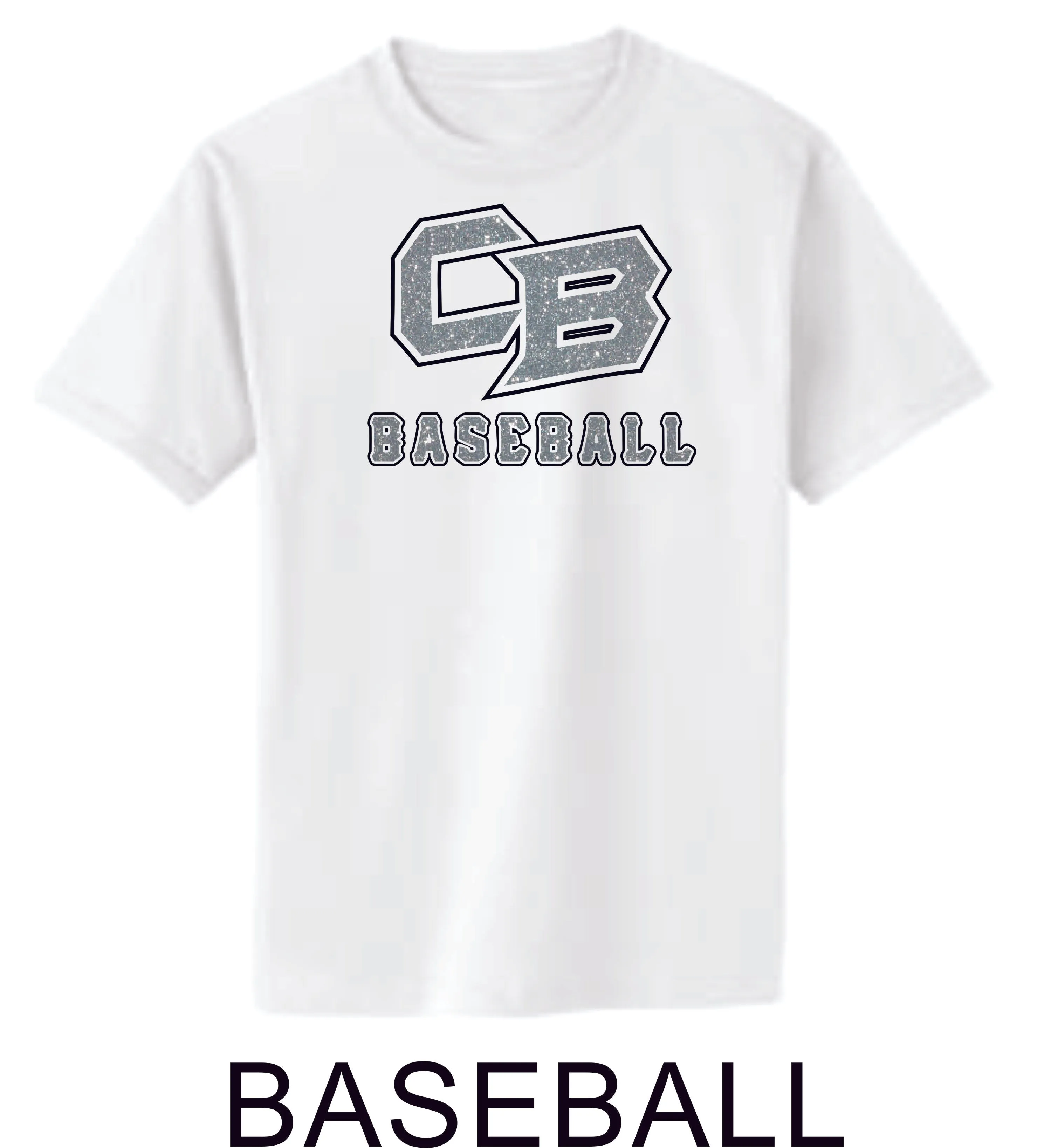 CO Baseball Basic BASEBALL Tee- Matte or Glitter