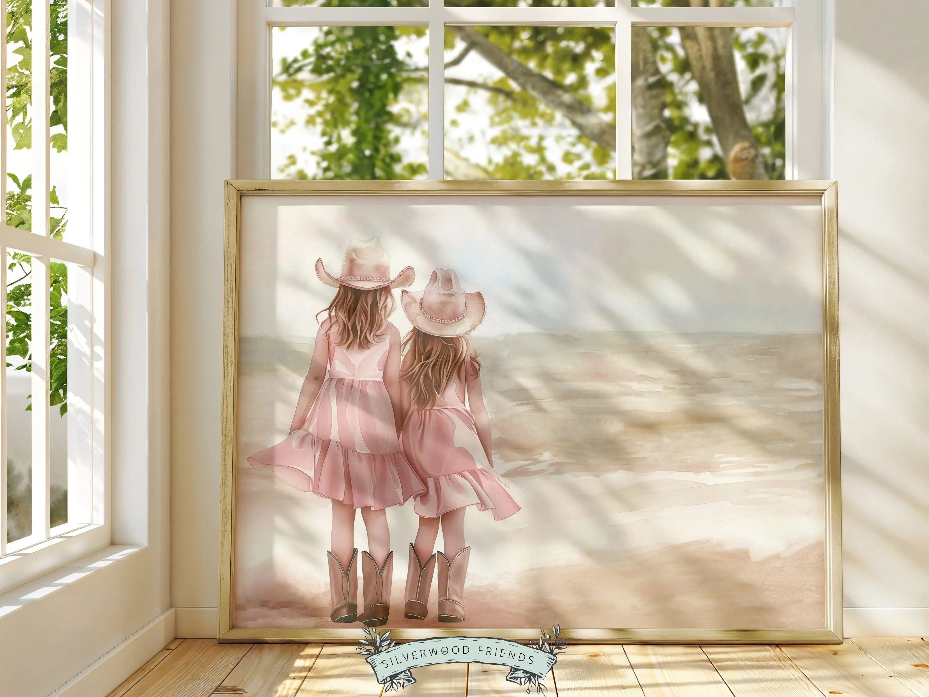Coastal Cowgirl Sisters Print