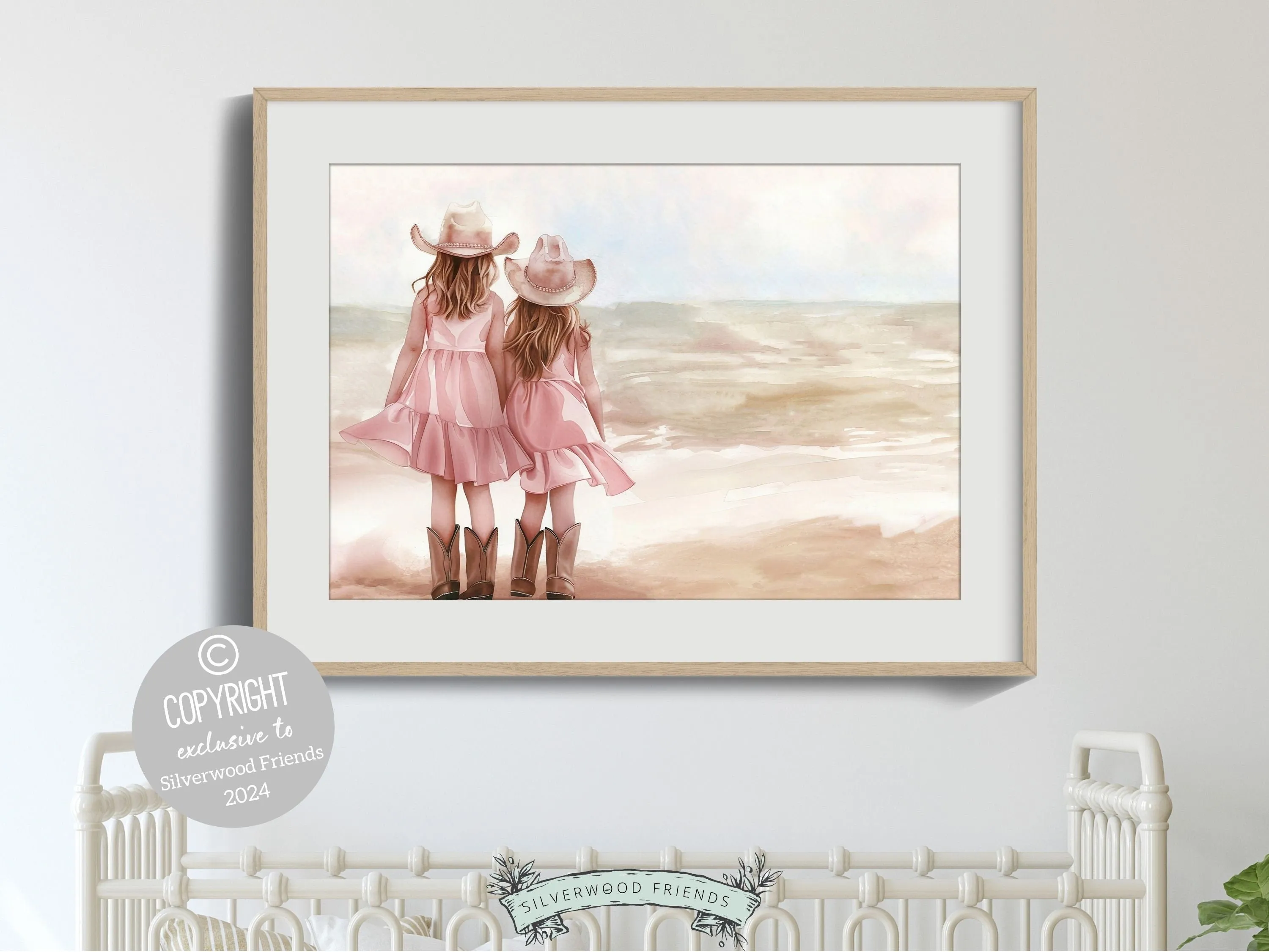 Coastal Cowgirl Sisters Print