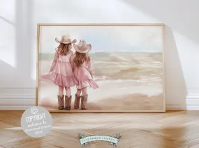 Coastal Cowgirl Sisters Print