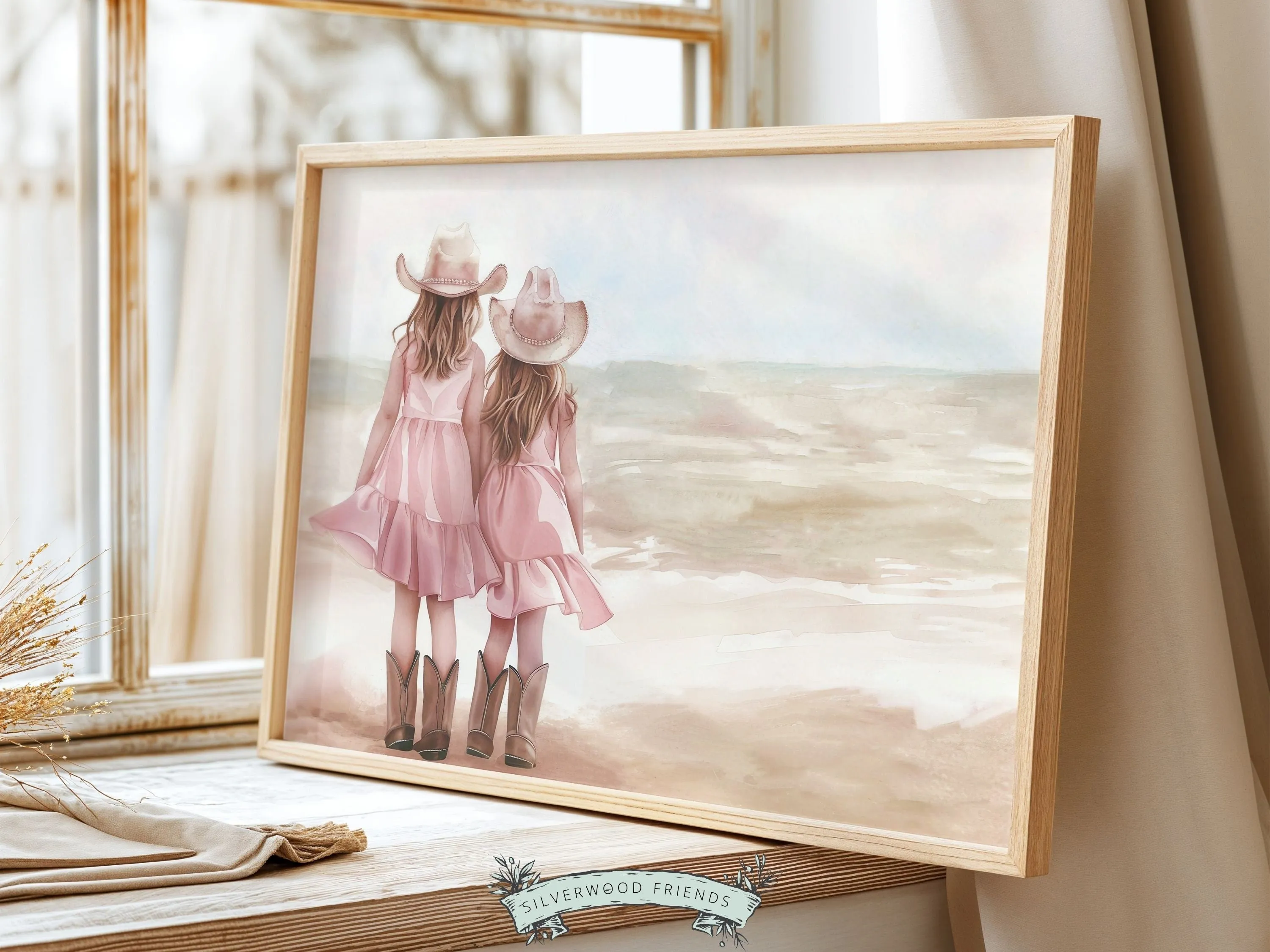Coastal Cowgirl Sisters Print