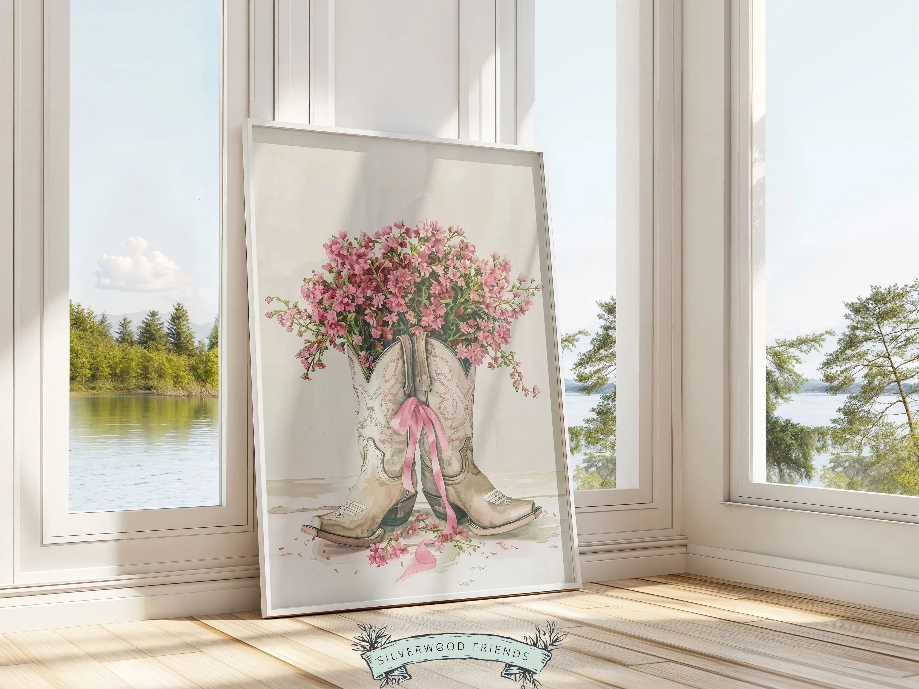 Cowgirl Boots Print - Set 1