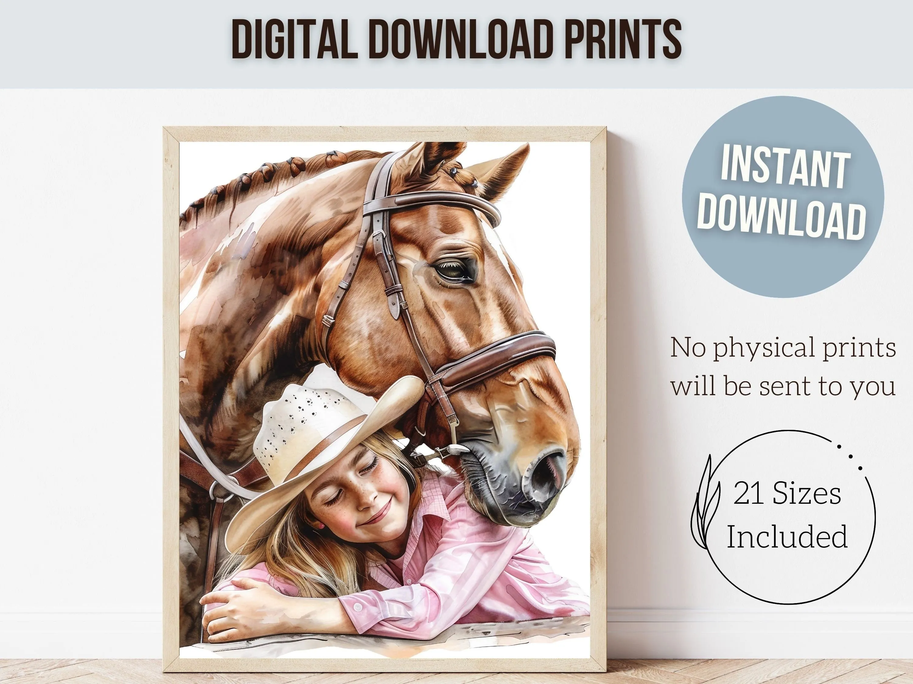 Cowgirl Horse Print - 005