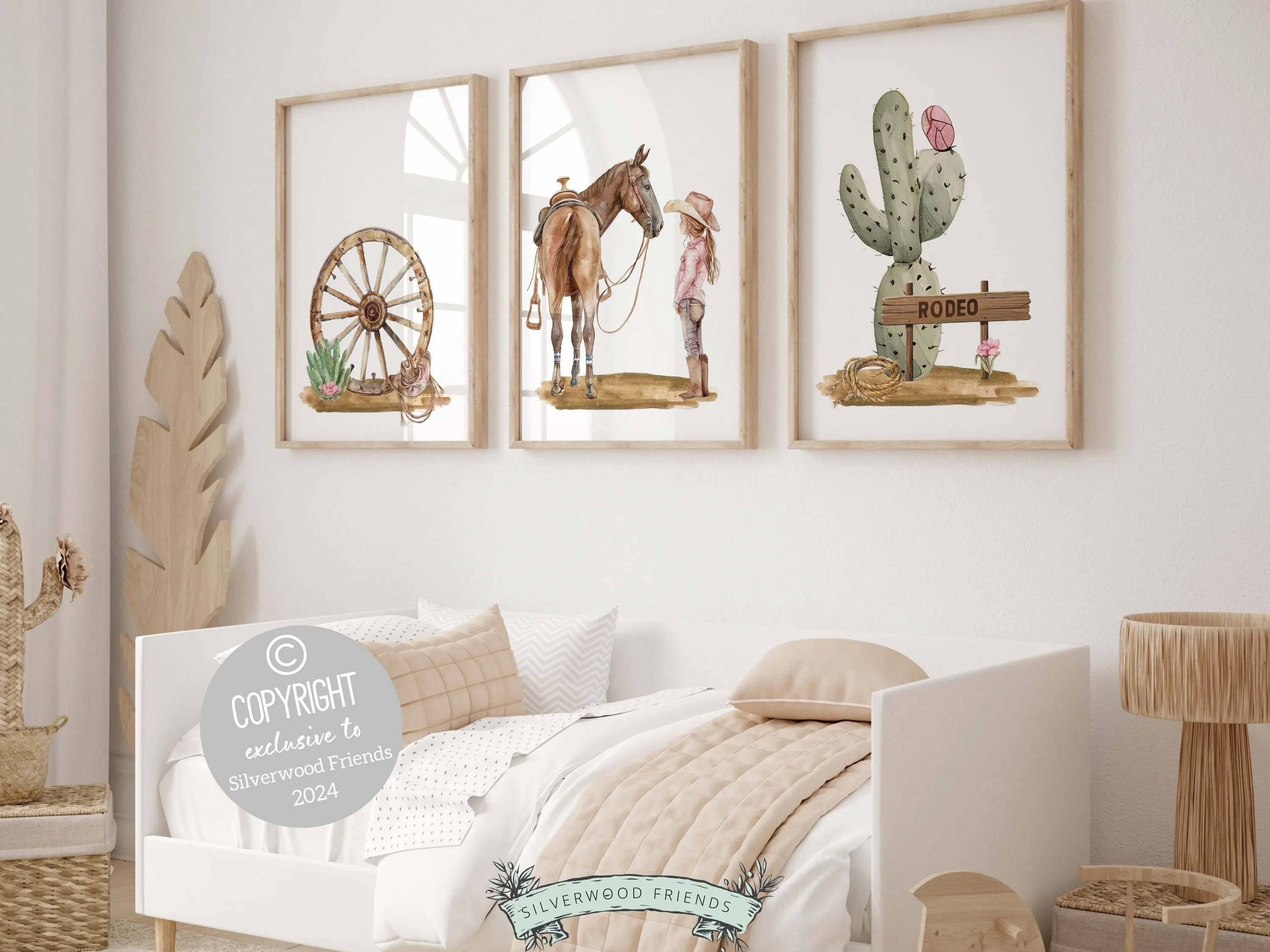Cowgirl Nursery Prints - Set 6