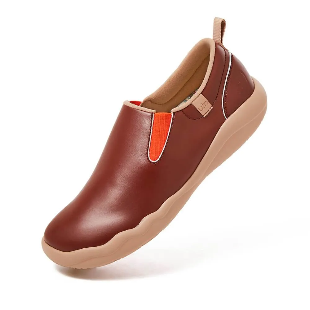 Cuenca Burgundy Split Leather Women