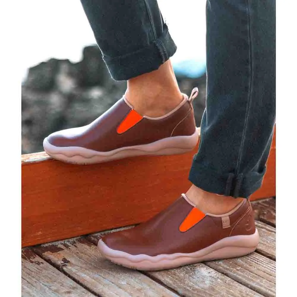 Cuenca Burgundy Split Leather Women
