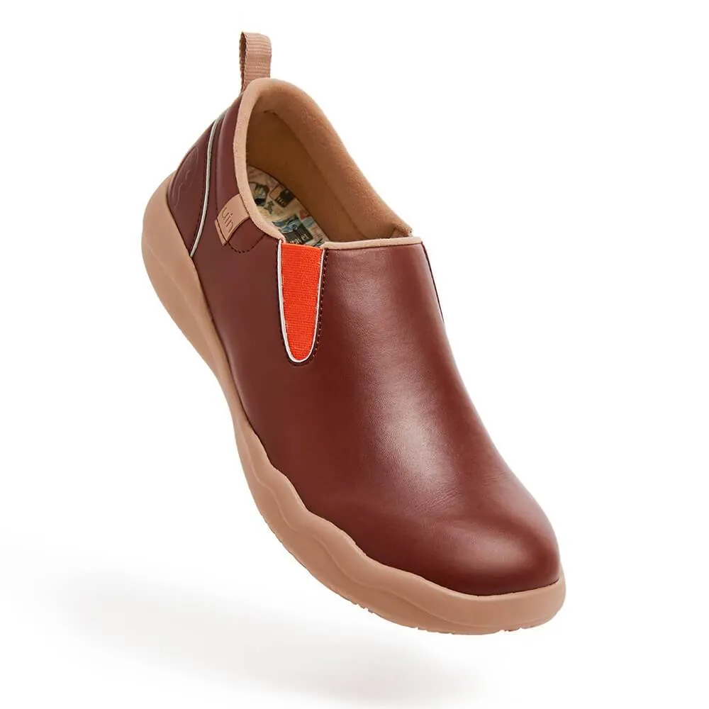Cuenca Burgundy Split Leather Women