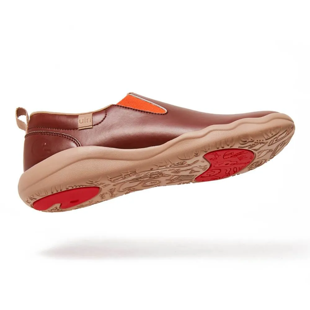 Cuenca Burgundy Split Leather Women