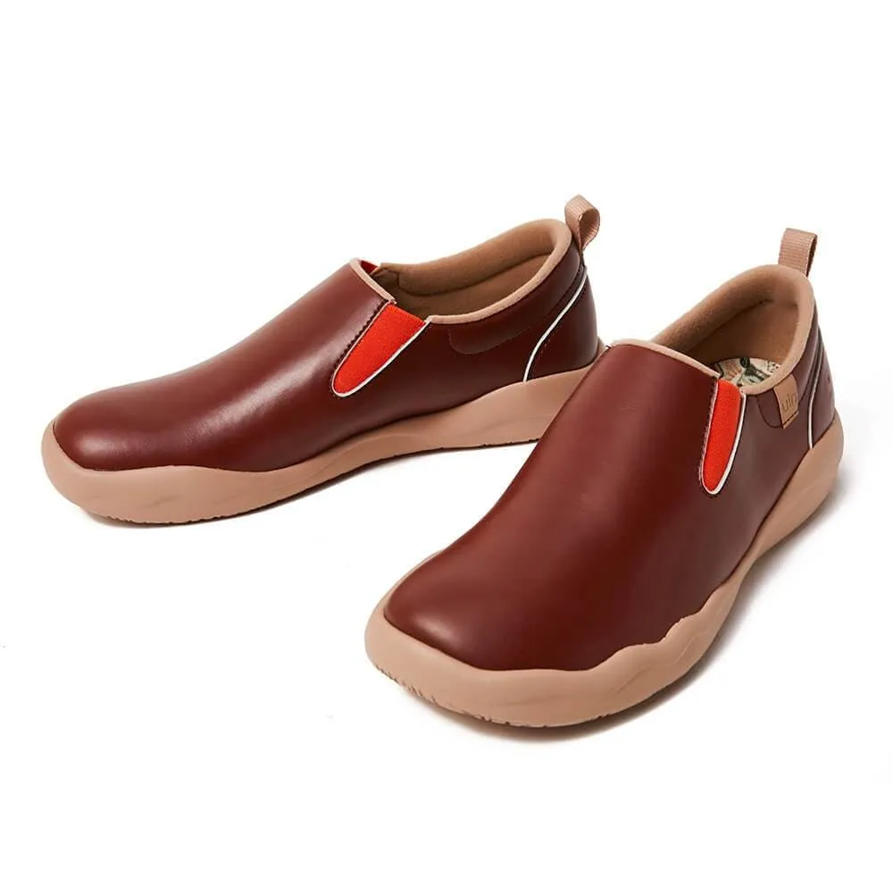 Cuenca Burgundy Split Leather Women