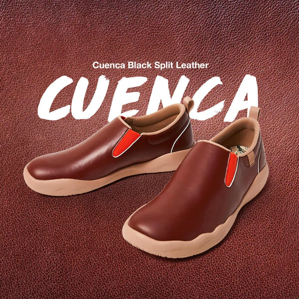 Cuenca Burgundy Split Leather Women