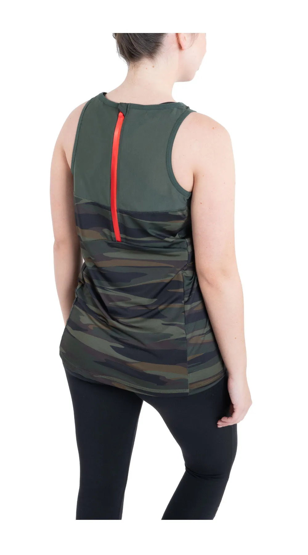Final Sale Green Camo Biker Unleashed Tank