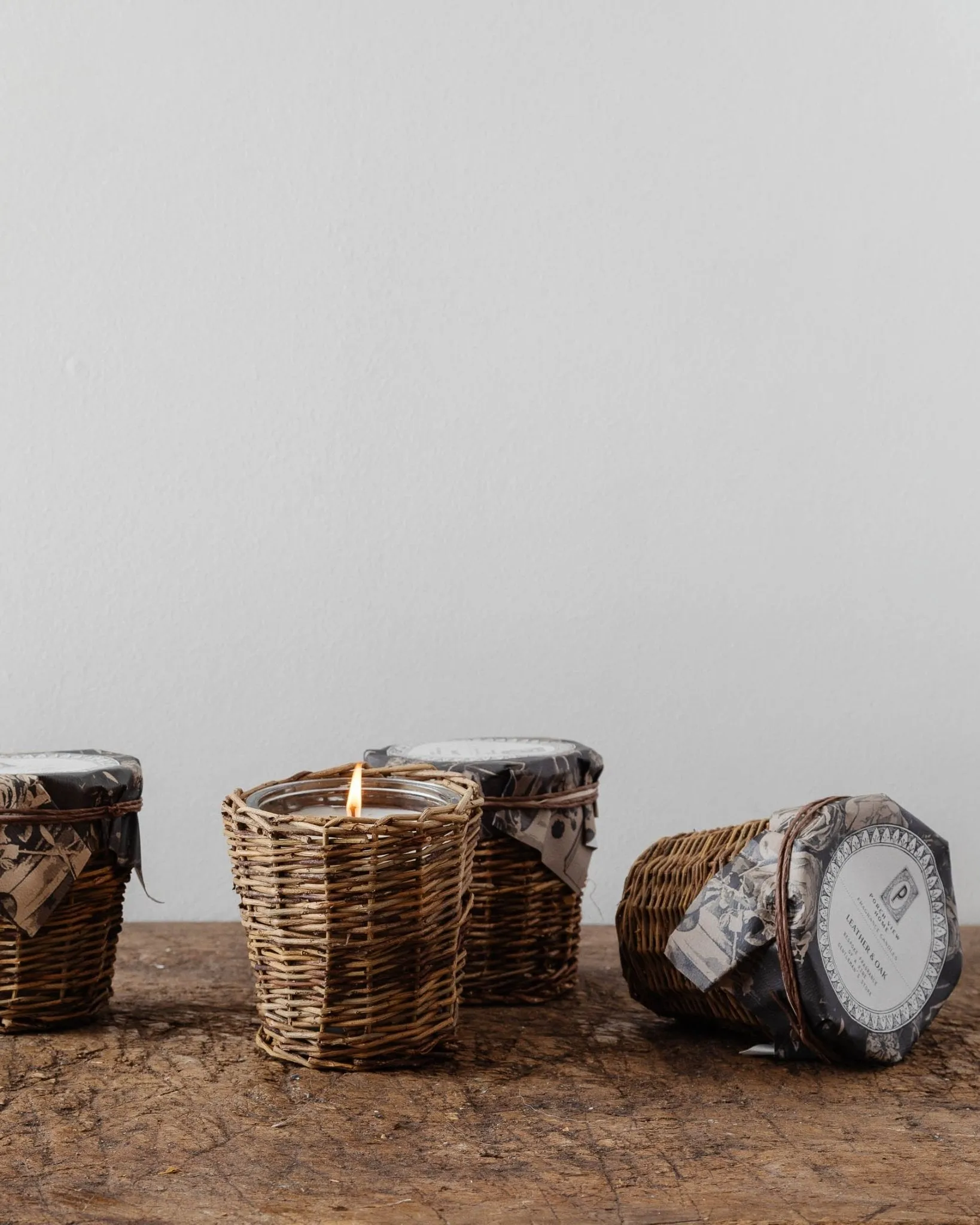 French Wicker Candle