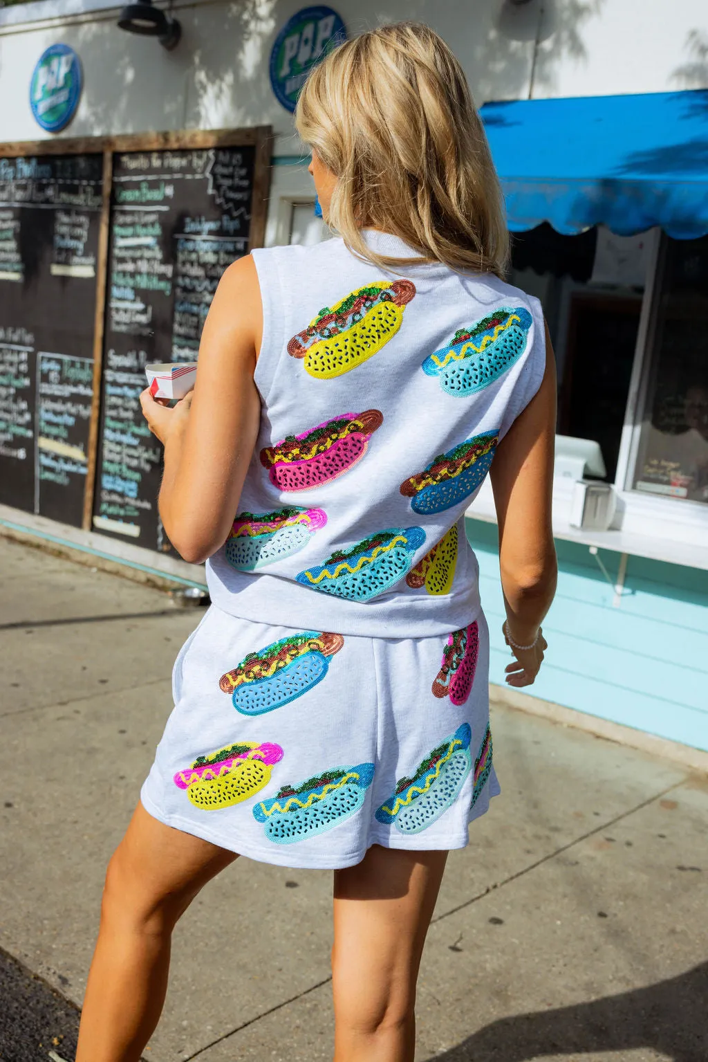 Grey Hot Dog Skirt